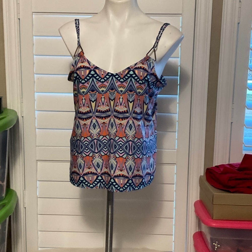 Derek Heart Multicolor Aztec Print Camisole